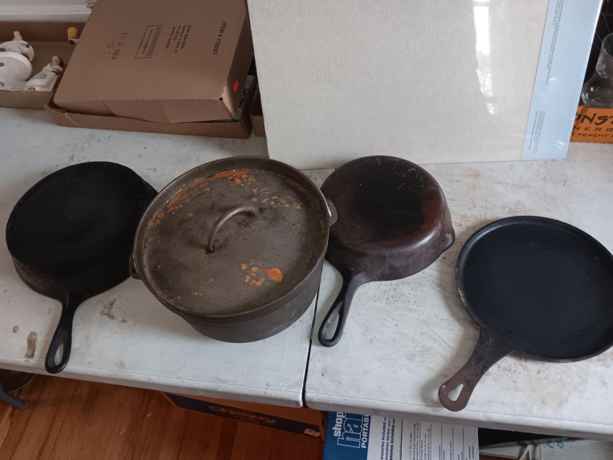 Cast iron pan lot