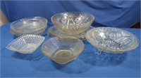 Glass Serving Trays, Punch Bowls-various sizes
