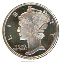 1 oz .999 Fine Silver Round - Coin Design of