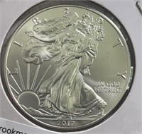 2012 American Eagle Silver GEM BU