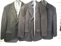 Chaps & Mens assorted suits sz 44s, 46r