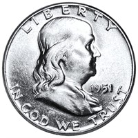 1951 Franklin Half Dollar UNCIRCULATED