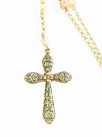 Discover California Cross Necklace