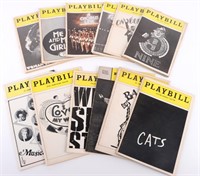 VINTAGE BROADWAY THEATRE PLAYBILLS - LOT OF 12