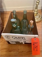 Box lot glass bottles