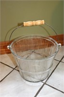 Vintage Barware Glass Ice Bucket