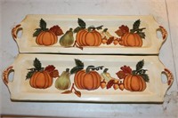 2 Fall Serving Plates