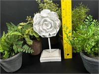 Mini Artificial Plants in Planters - Decor