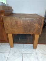 OLDER BUTCHER BLOCK TABLE