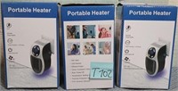 11 - LOT OF 3 PORTABLE SPACE HEATERS (T102)