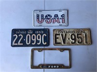 License plates & Ford bracket