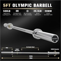 RitFit 4ft/5ft Olympic Barbell