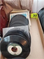 FLAT OF MISC. 45'S RECORDS-  70'S 80'S