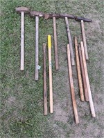 Old Sledges, Railroad Hammers and Handles