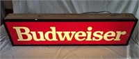 Rare 1970's Budweiser Light Box, Working (117 cm