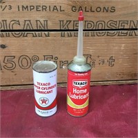 2 x Texaco Small Tins - Lubricant & Upper Cylinder