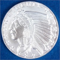 Coin 1 Troy Ounce .999 Silver Indian Head