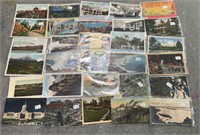 used vintage postcard cities in Oregon showcasing