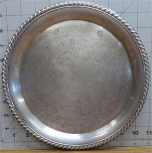 International silver co silver plated tray 10"