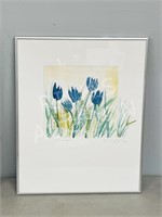 watercolor by Doris(?) "Tulips"