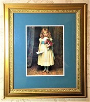 C.G. Victorian Girl Framed Print