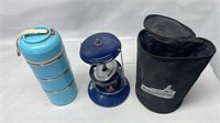 Thermos storage container and lantern