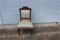Antique East Lake Style Satin Side Chair