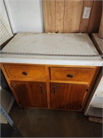 Storage cabinet with formica top-