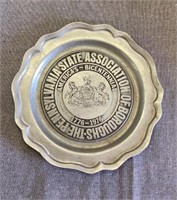 Americas-bicentennial 1776-1976 pewter plate