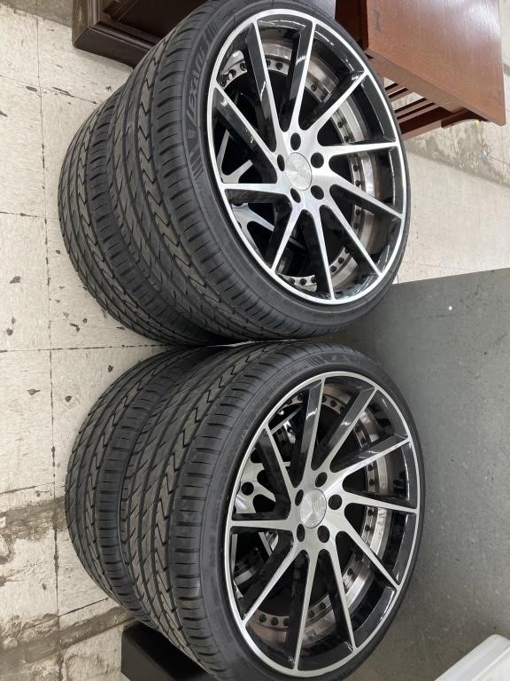 4 Euro Racing Wheels w/ Lexani LX- Twenty Tires