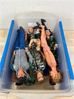 Small tote of male Barbie’s