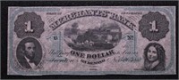 1861 1 DOLLAR NOTE GEM BU