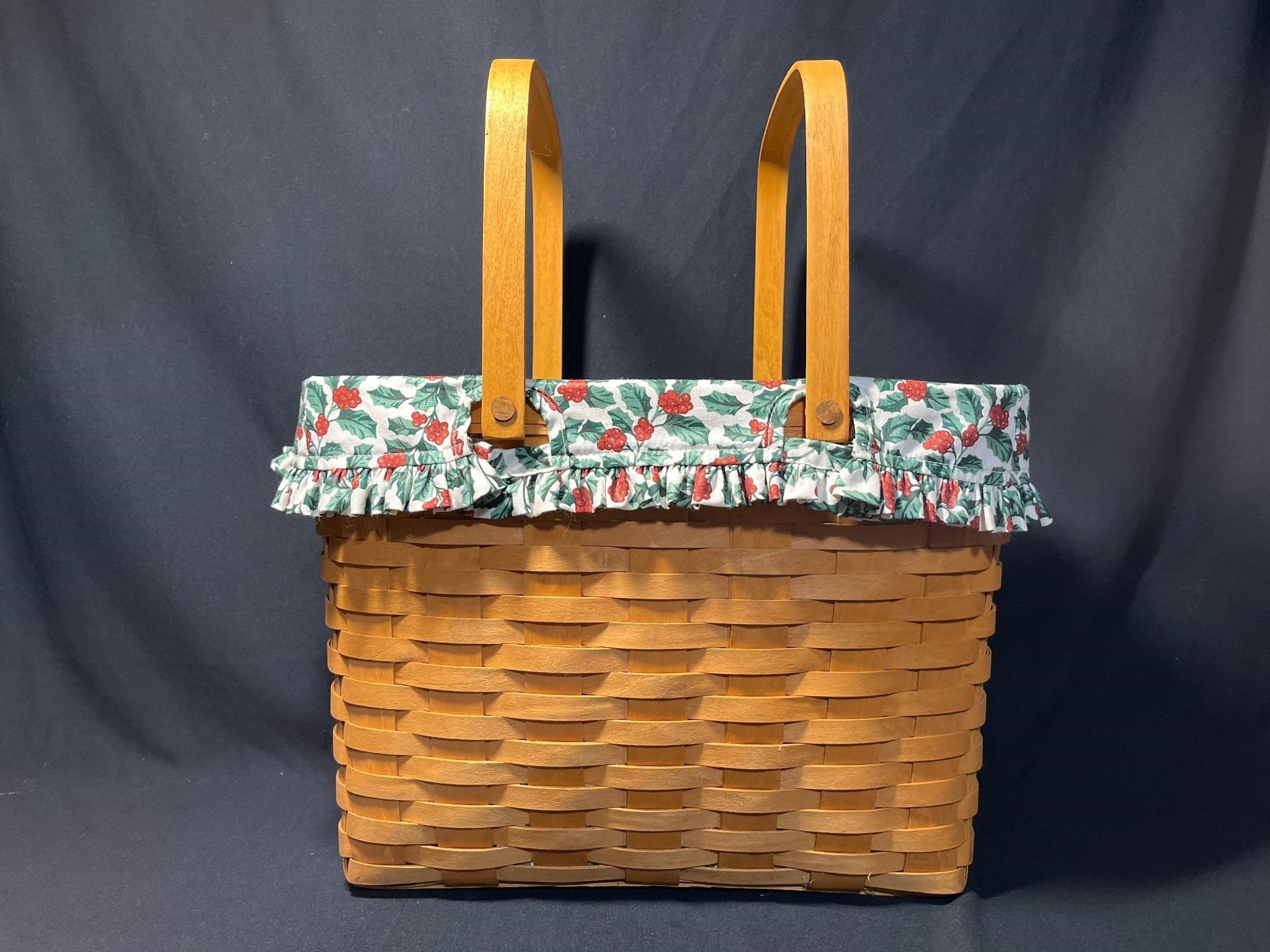 Longaberger basket, Handwoven.