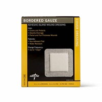 Medline Bordered Gauze Adhesive Island Wound