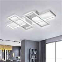 Jaycomey Dimmable Ceiling Light,4 Squares Modern