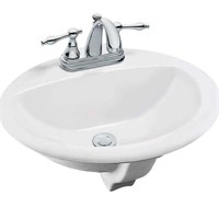 New Glacier Bay Oval Vitreous China Bathroom Sink