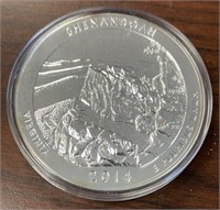 US Coins 2014 5 Ounce Silver Shenandoah Quarter in