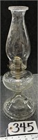 Clear Glass Oil Lamp w/ Chimney