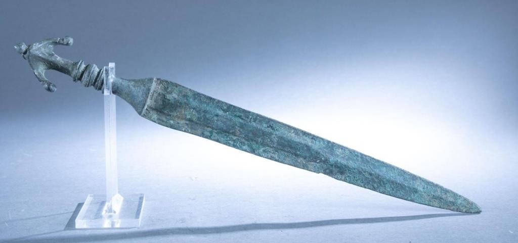 Ancient Luristan Persia bronze dagger.