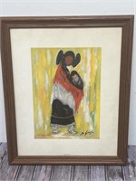 Ted DeGrazia Framed Print Mother With Baby