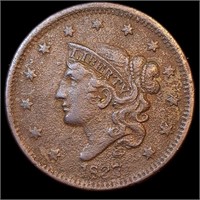 1837 Coronet Matron Head Large Cent - VF