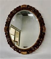 Heavily Carved Italian Mirror