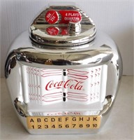 Gibson Coca-Cola Tabletop Diner Jukebox Cookie Jar