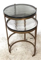 Jonathan Charles 2 pc nesting table set