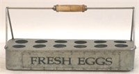 Fresh eggs galvanized rack