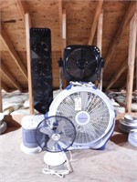 Lot #4775 - (4) fans and (1) heater by Air