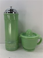 JADEITE STRAW HOLDER & JUICER