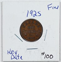 1925  Canada  Small Cent   F   Key date
