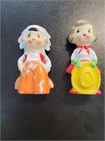 Vintage figurines marked Japan 3-in