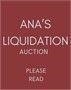 (MUST READ) Welcome to Ana's Liquidation Auction!